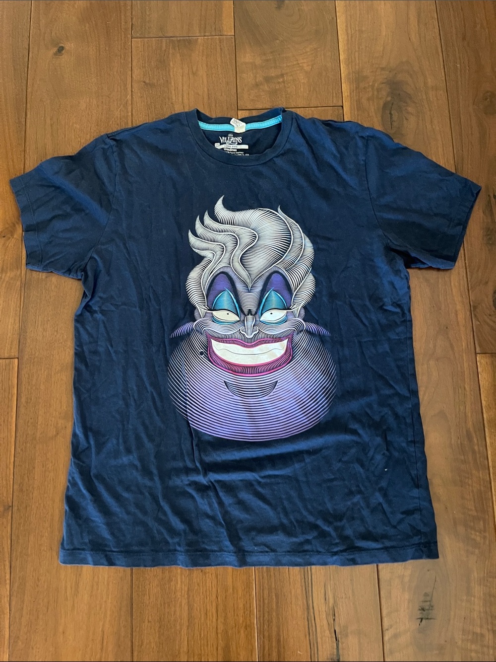 Disney Navy Graphic Ursula Short Sleeve Tee
